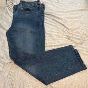 Levi's Men's Straight Fit Dark Blue Jeans